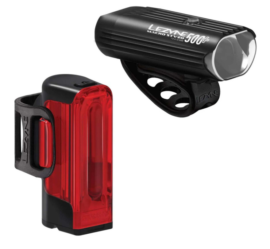 Lezyne verlichtingsset Macro Drive 500+ / Strip Drive+ StVZO Lezyne verlichtingsset Macro Drive 500+ / Strip Drive+ StVZO