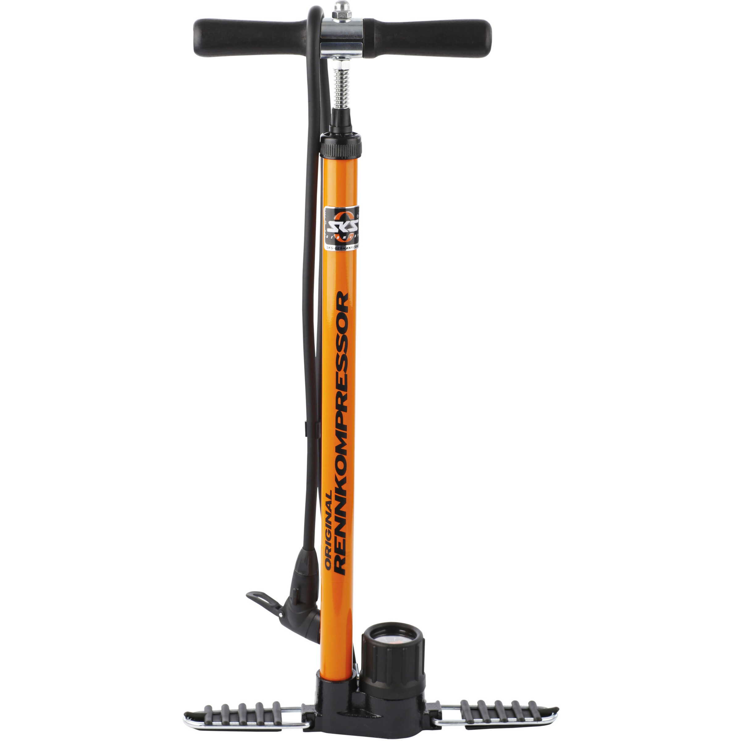 SKS racing compressor vloerpomp zwart/oranje