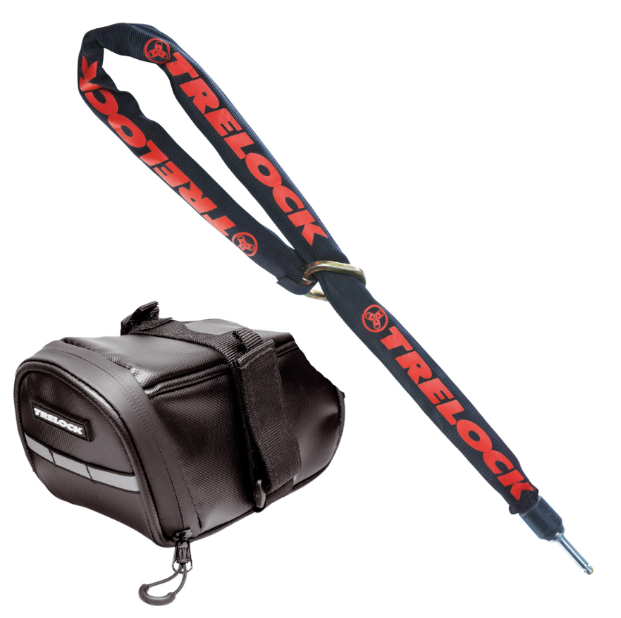 Trelock insteekketting ZR 355 (150 cm) + zadeltasje Trelock insteekketting ZR 355 (150 cm) + zadeltasje