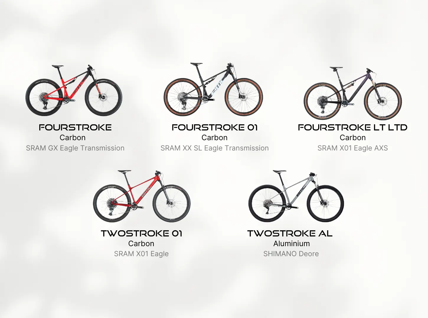 BMC Fourstroke und Twostroke Modelle BMC Fourstroke und Twostroke Modelle