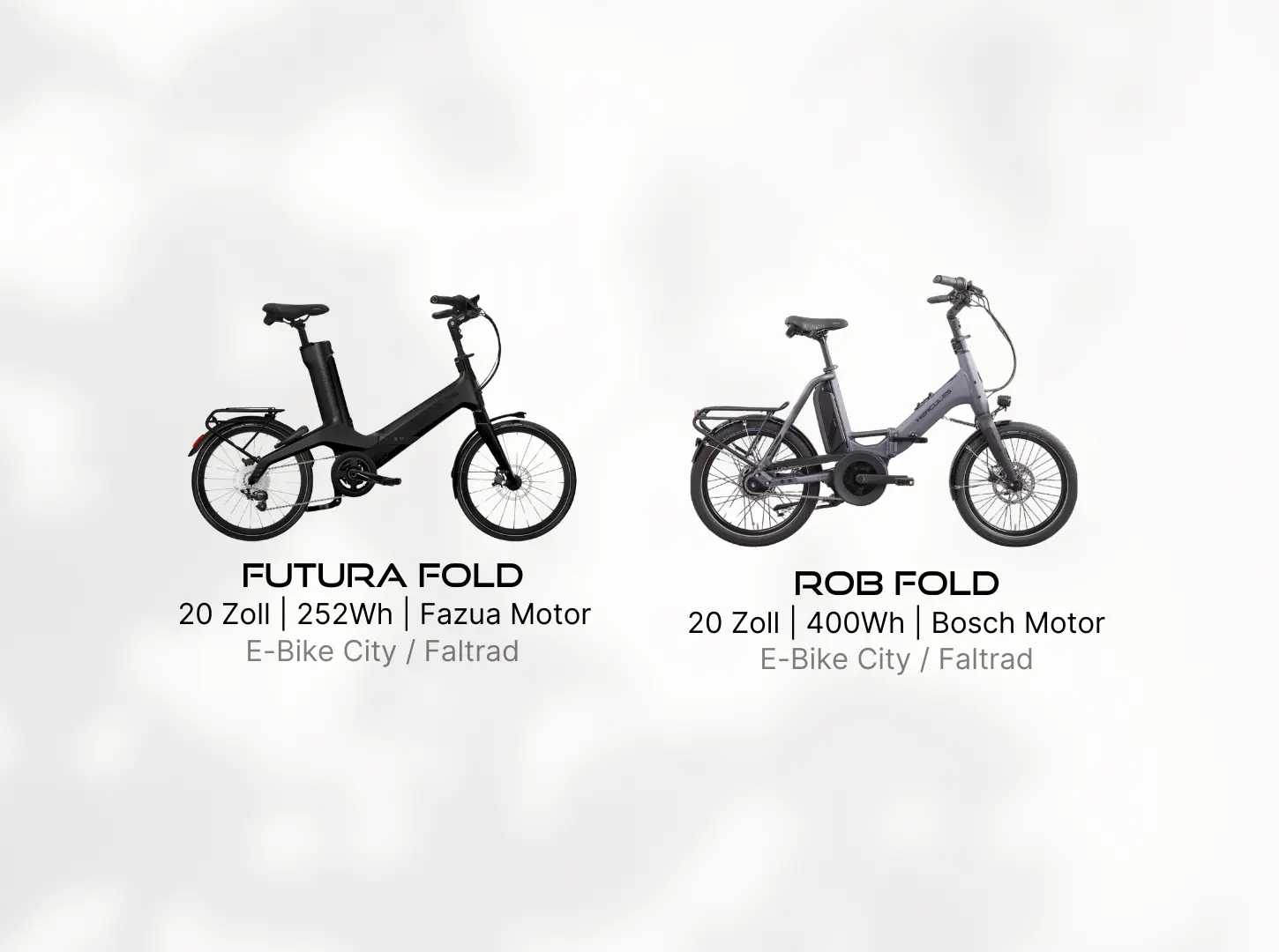 Hercules Faltrad Lifestyle Hercules Faltrad Modellvarianten