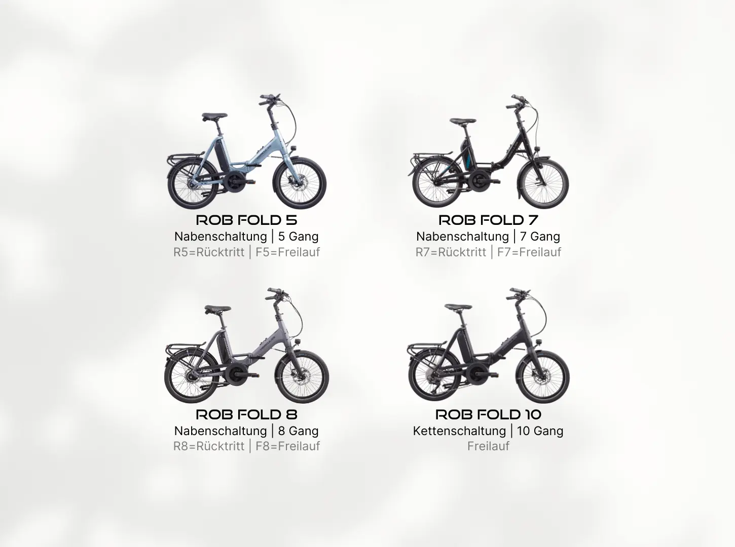 Hercules Rob Fold Hercules Rob Fold Ausstattungsvarianten