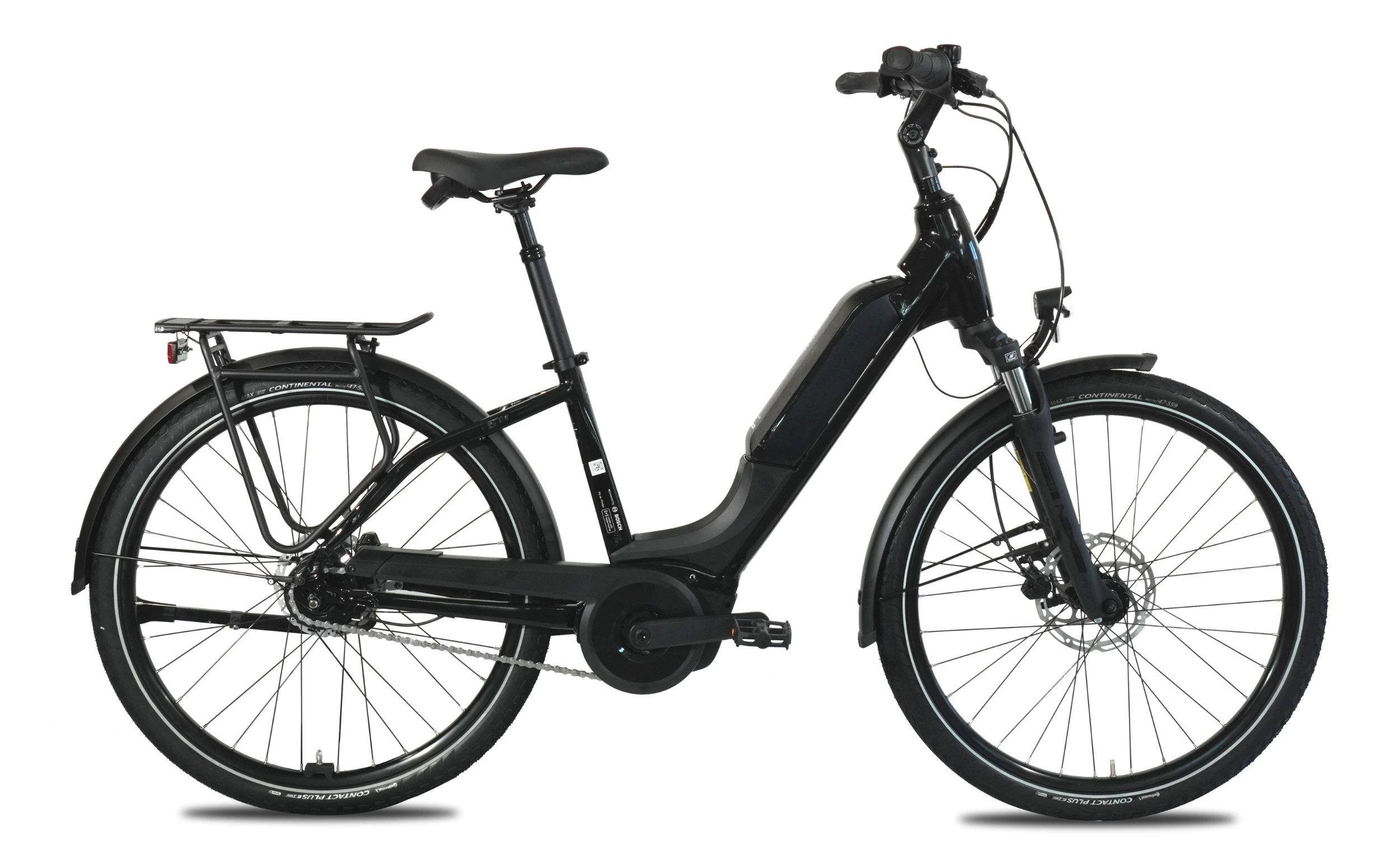 LIQBike Comfort Rücktritt 26 Zoll Active Line Plus 545Wh Akku schwarz Seitenansicht rechts